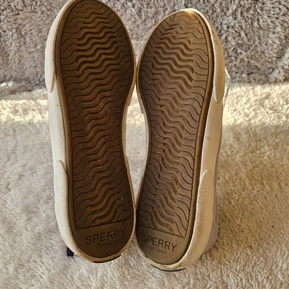 Sperry Top Sider Women's Canvas Pier Wave Low Top Sneaker Shoes Size‎ 9 Lavender